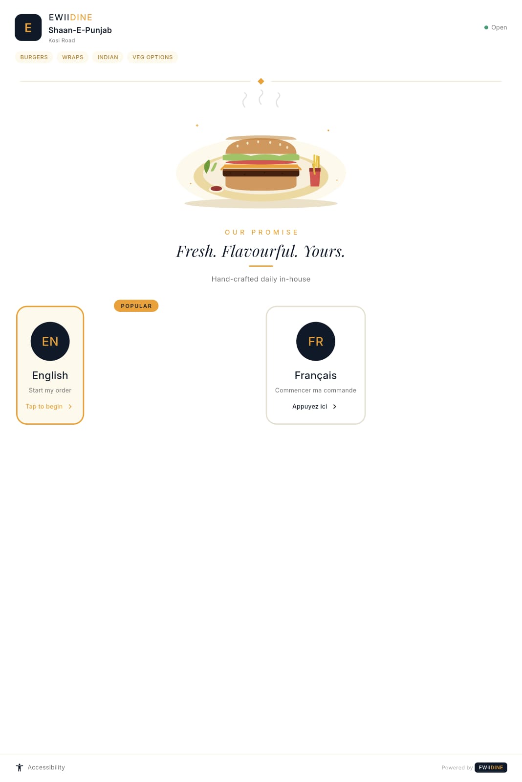 EwiiDine running live at Shaan-E-Punjab restaurant, Kosi Road